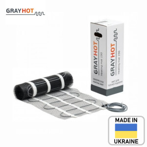 Нагрівальний мат GRAYHOT 150 Вт/м. кв (Україна)