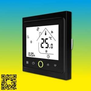 Терморегулятор сенсорный программируемый In-Therm PT-002 ЧЕРНЫЙ для теплого пола