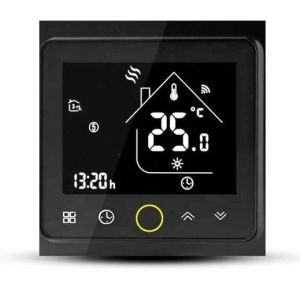 Терморегулятор In-Therm PWT-002 DOUBLE BLACK - Wi-Fi сенсорный программируемый для теплого пола