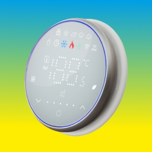 Терморегулятор In-Therm PWT-601 БІЛИЙ / ЧОРНИЙ Wi-Fi - сенсорний програмований для теплої підлоги