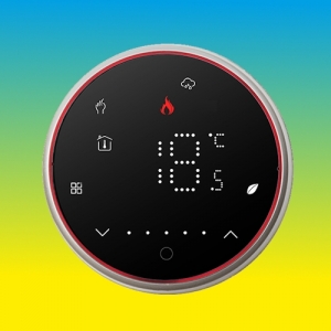 Терморегулятор In-Therm PT-601 БІЛИЙ / ЧОРНИЙ сенсорний для теплої підлоги