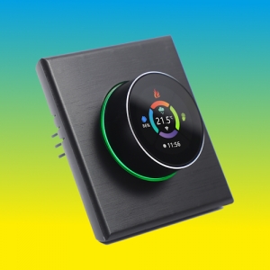 Терморегулятор In-Therm PWT-700 БІЛИЙ / ЧОРНИЙ Wi-Fi - сенсорний програмований для теплої підлоги