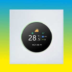 Терморегулятор In-Therm PWT-700 БІЛИЙ / ЧОРНИЙ Wi-Fi - сенсорний програмований для теплої підлоги