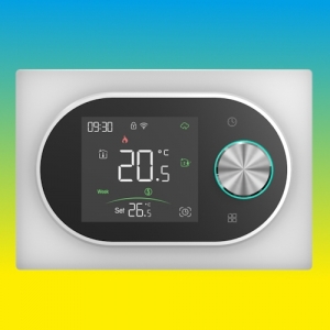 Терморегулятор In-Therm PWT-900 БІЛИЙ / ЧОРНИЙ - Wi-Fi сенсорний програмований для теплої підлоги