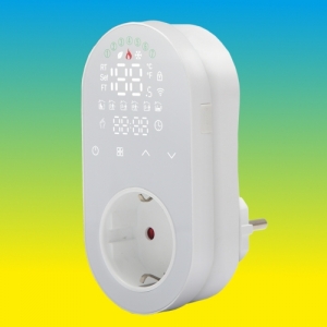 Терморегулятор In-Therm PLWT-012 БЕЛЫЙ / ЧЕРНЫЙ Wi-Fi - сенсорный программируемый в розетку
