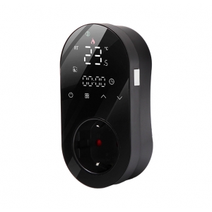 Терморегулятор In-Therm PLWT-012 БІЛИЙ / ЧОРНИЙ Wi-Fi - сенсорний програмований в розетку