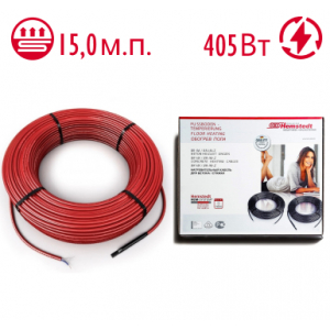 Нагревательный кабель Hemstedt BRF-IM 27 W/m 15,0 м 405 Вт для улицы