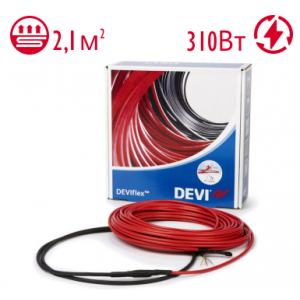 Нагревательный кабель DEVIflex 18T 2,1 м.кв. 310 Вт под стяжку