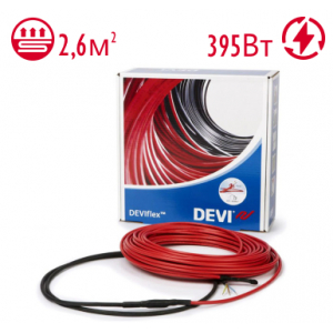 Нагревательный кабель DEVIflex 18T 2,6 м.кв. 395 Вт под стяжку